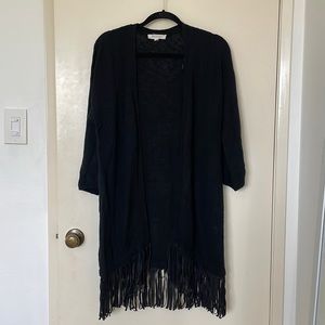 Two by Vince Camuto fringe open cardigan